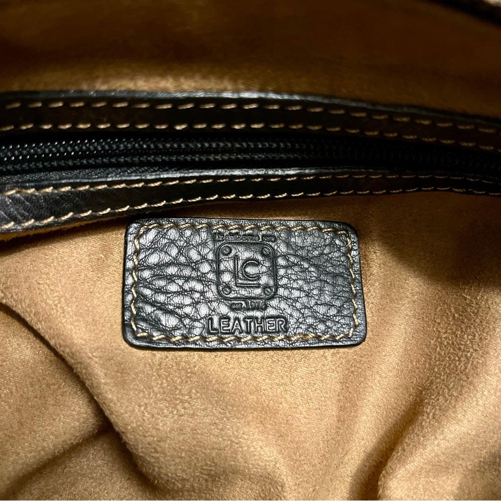 Liz Claiborne Black Shoulder Bag Structured Design - Picture 3 of 4
